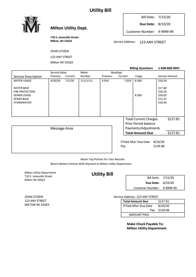  Minol USA business utility bill 
